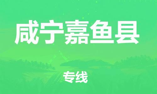 邯鄲到咸寧嘉魚縣物流專線-電動(dòng)車托運(yùn)專線-快運(yùn)直達(dá)